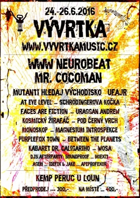 Obrázek pro Vývrtka music festival 2016: motto: „Vývrtka není Votvírák!“