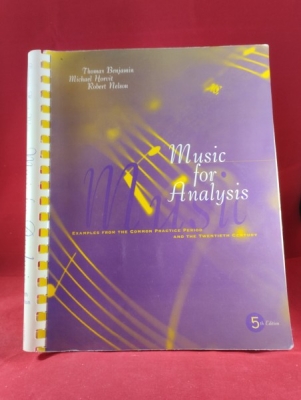Obrázek pro Benjamin Thomas (ed.) - Music for Analysis