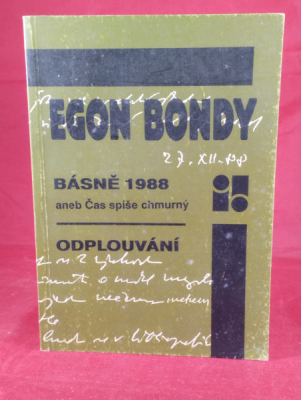 Obrázek pro Bondy Egon - Básně 1988 aneb Čas spíše chmurný