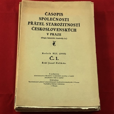 Obrázek pro Časopis Společnosti přátel starožitností československých v Praze - komplet ročníky 1933–1935