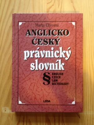 Obrázek pro Chromá Marta - Anglicko český právnický slovník, English Czech Law  Dictionary