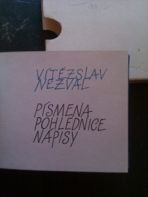Obrázek pro Nezval - Písmena Pohlednice Nápisy
