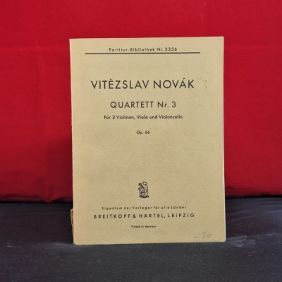 Obrázek pro Novák Vítězslav - Quartett Nr. 3