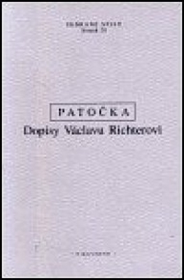 Obrázek pro Patočka Jan - Dopisy Václavu Richterovi