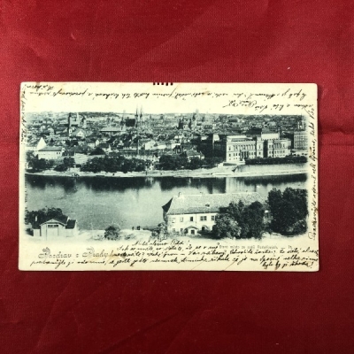 Obrázek pro Pohlednice - Pozdrav z Prahy – Staré město ze sadů Rudolfových