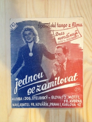 Obrázek pro Stelibský Jos., Mottl J., Kudrna Fr. - Jednou se zamilovat. Tango (Dnes neordinuji)