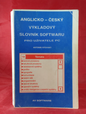 Obrázek pro Vitovský Antonín - Anglicko-český výkladový slovník softwaru pro uživatele PC