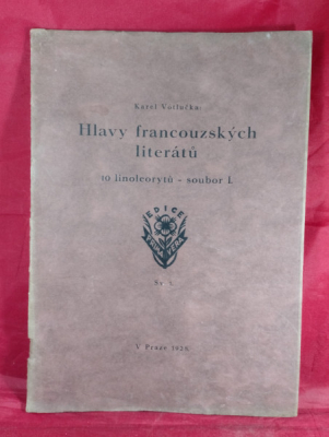 Obrázek pro Votlučka Karel - Hlavy francouzských literátů. 10 linoleorytů - soubor I.
